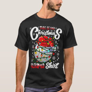 Camiseta Esta É A Minha Árvore De Voleibol Do Pajama L