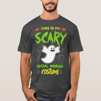 Camiseta Esta É A Minha Assustadora Costume De Halloween Do