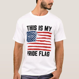 Camiseta Esta É A Minha Bandeira Do Orgulho