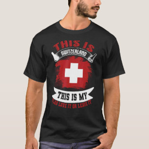 Camiseta Esta É A Minha Bandeira Suíça 1