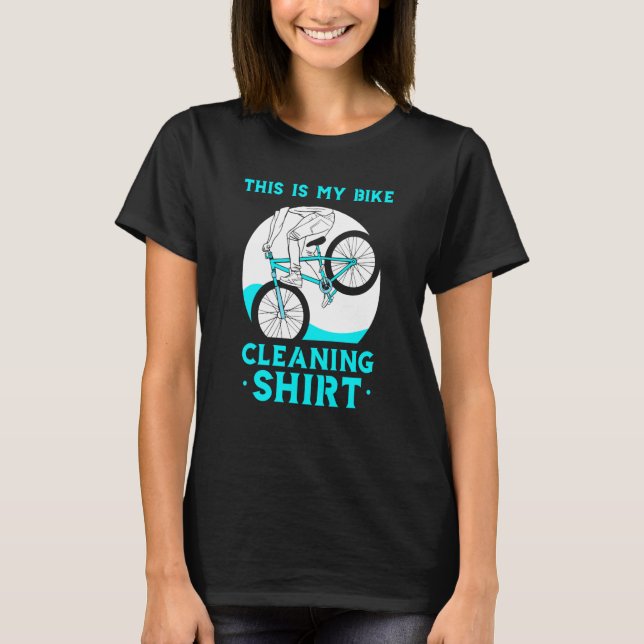 Camiseta Esta É A Minha Bicicleta De Lavagem De Bicicleta (Frente)
