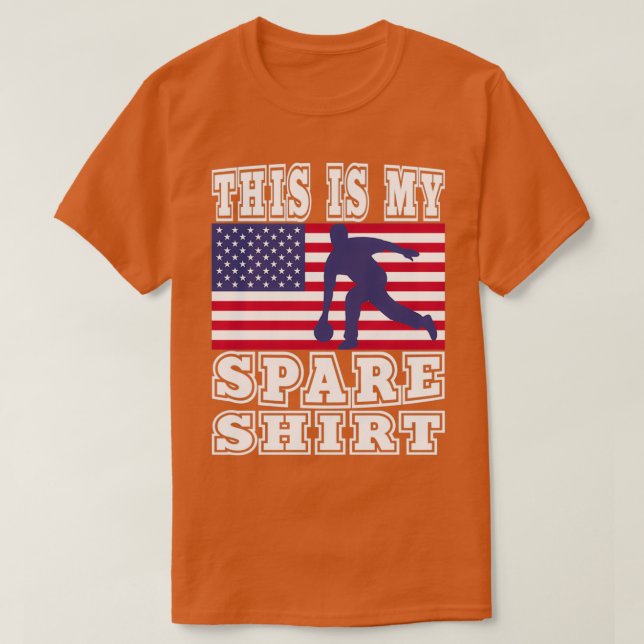 Camiseta Esta é a minha Boliche de 10 pinos ou Strike B (Frente do Design)