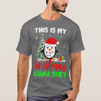 Camiseta Esta É A Minha Caneta De Luzes De Natal Do Pajama