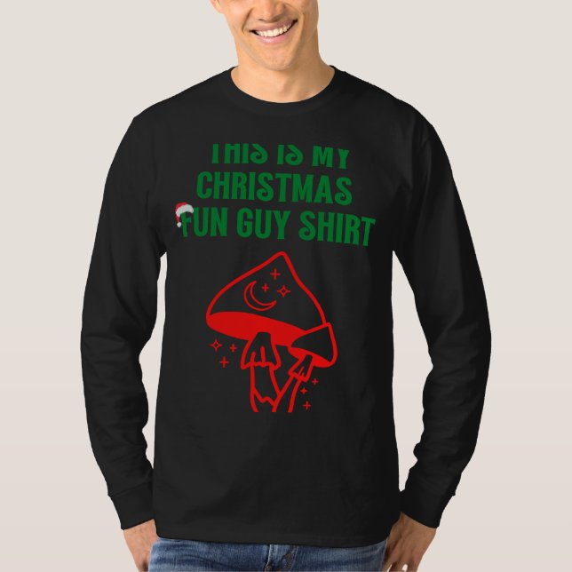 Camiseta Esta É A Minha Cara De Natal Divertida De Fungos D (Frente)