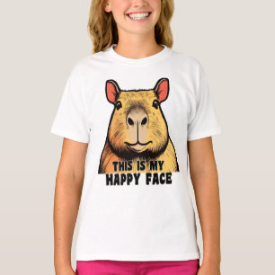 Camiseta Esta é a minha cara feliz - Capybara