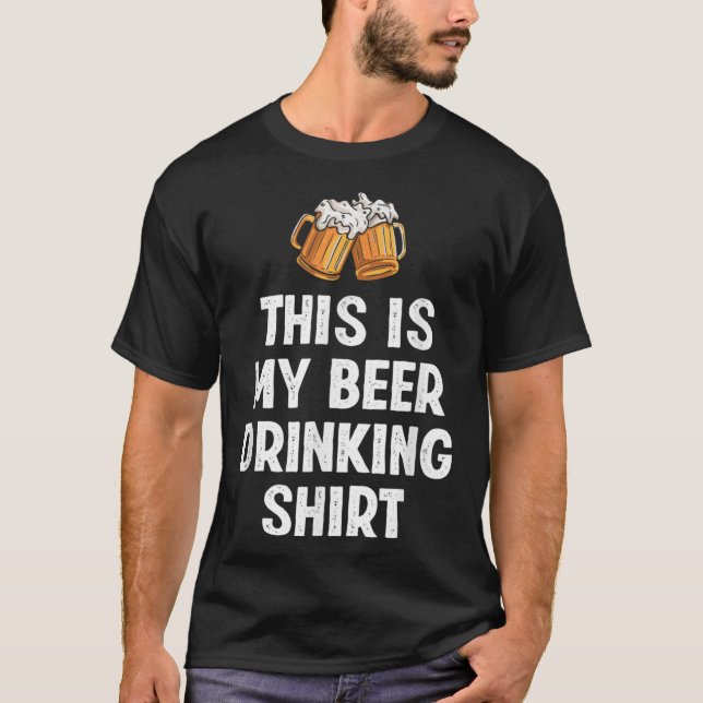 Camiseta Esta é a minha cerveja Bebendo Engraçada (Frente)