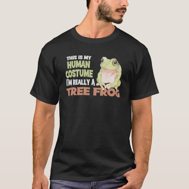 Camiseta Esta É A Minha Costuma Humana Eu Sou Realmente Um  (Frente)