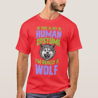 Camiseta Esta É A Minha Costuma Humana. Sou Realmente Um Di