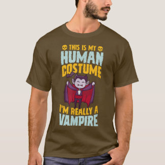 Camiseta Esta É A Minha Costuma Humana. Sou Realmente Um Va