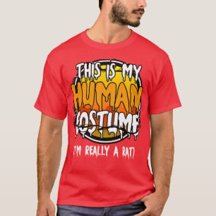 Camiseta Esta É A Minha Costuma Humana. Sou Um Rato Engraça