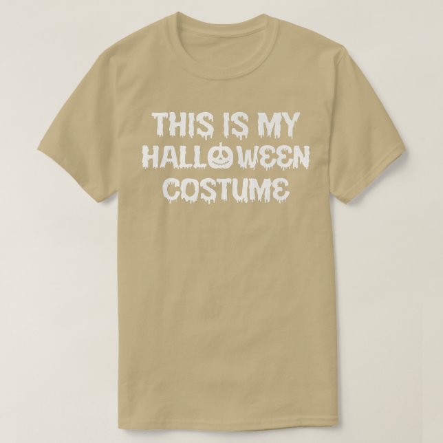 Camiseta Esta É A Minha Costume De Halloween  (Frente do Design)