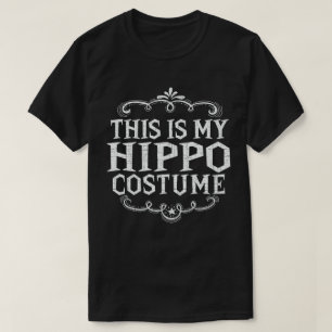 Camiseta Esta É A Minha Costume De Halloween De Hippo Engra