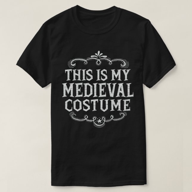 Camiseta Esta É A Minha Costume De Halloween Engraçada Medi (Frente do Design)