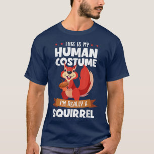 Camiseta Esta É A Minha Costume Humana Eu Sou Realmente Um