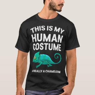 Camiseta Esta É A Minha Costume Humana, Sou Um Camaleão
