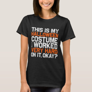 Camiseta Esta É A Minha Costura De Halloween Que Trabalhei