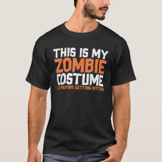 Camiseta Esta É A Minha Costura Zombie Como Antes De Ser Va