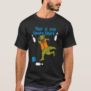 Camiseta Esta é a minha cova de Boliche engraçada Dinossaur