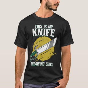 Camiseta Esta É A Minha Faca A Jogar A Faca Da Lâmina