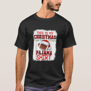 Camiseta Esta É A Minha Fama De Futebol Do Pajama De Natal