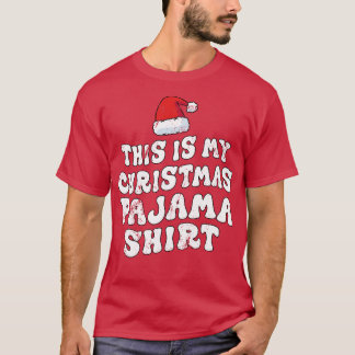 Camiseta Esta É A Minha Família De Natal Feliz Pajama