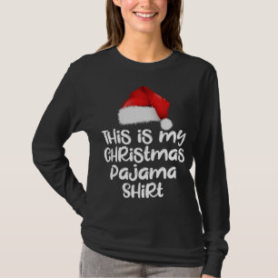 Camiseta Esta é a minha família de Natal Pajama Engraçada