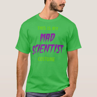 Camiseta Esta é a minha fantasia assustadora de cientista l