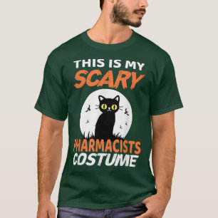 Camiseta Esta é a minha fantasia assustadora de farmacêutic