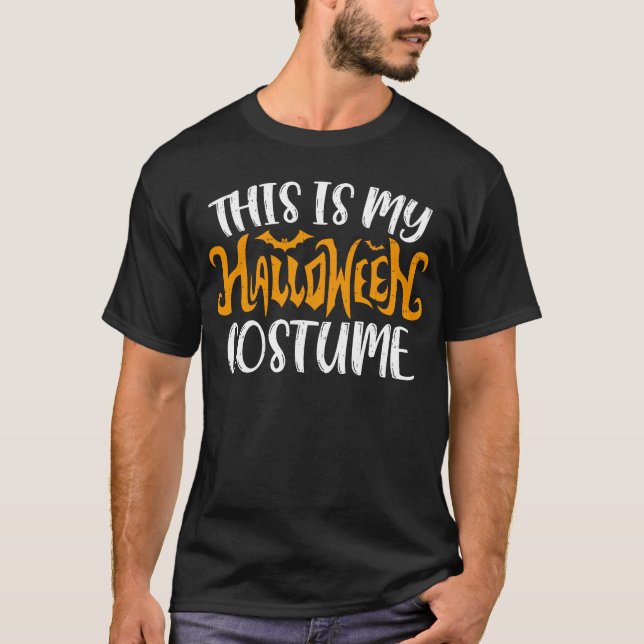 Camiseta Esta é a minha fantasia de Halloween (Frente)
