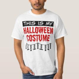 Camiseta Esta é a minha fantasia de Halloween