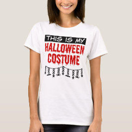 Camiseta Esta é a minha fantasia de Halloween