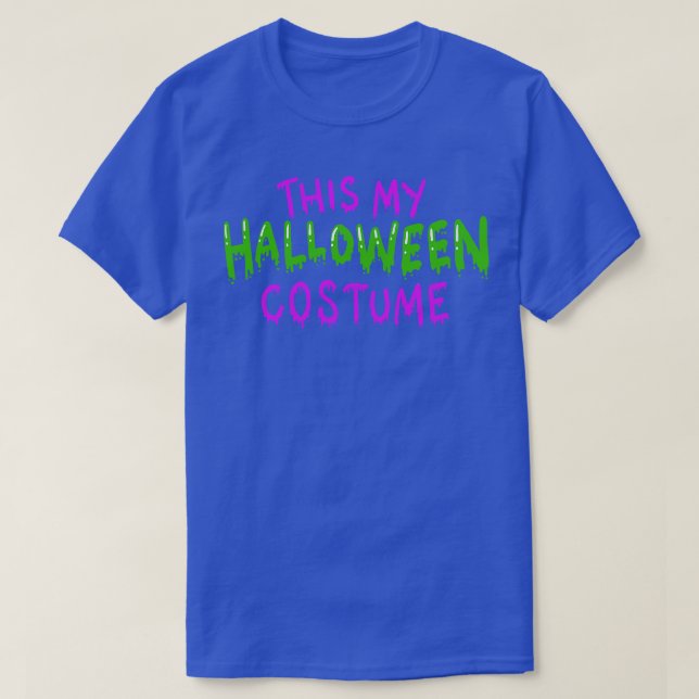 Camiseta Esta é a minha fantasia de Halloween (Frente do Design)