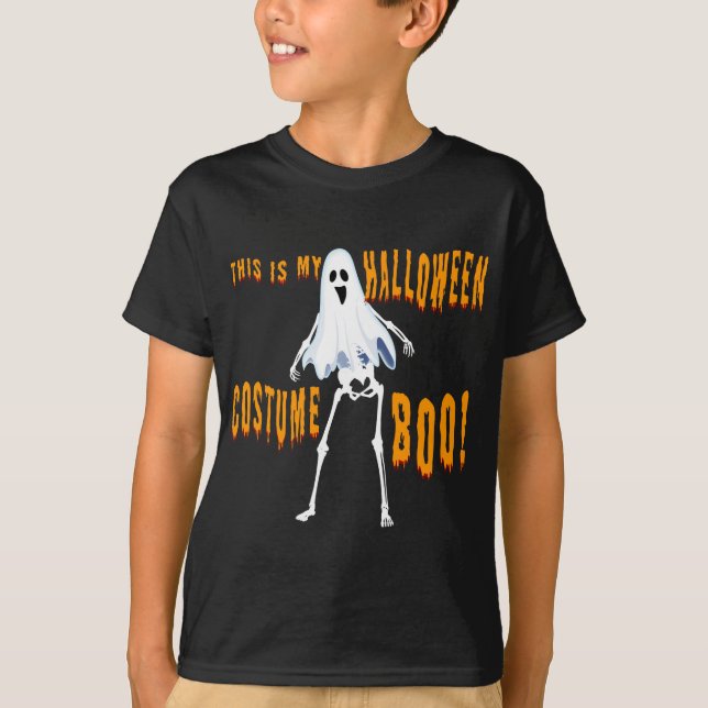 Camiseta esta é a minha fantasia de halloween boo! (Frente)