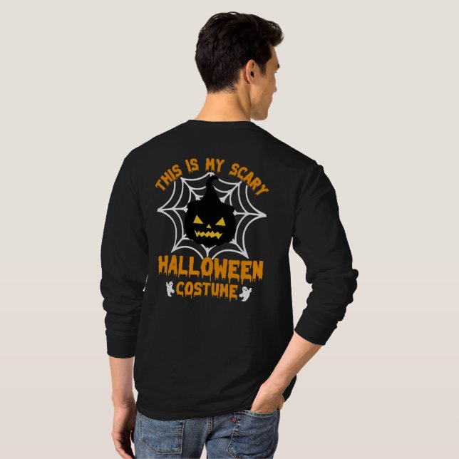 Camiseta Esta é a minha fantasia de Halloween Long Sleeve (Parte Traseira Completa)