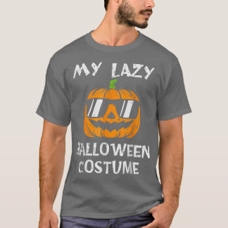 Camiseta Esta é a minha fantasia de halloween preguiçosa co