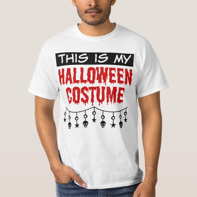 Camiseta Esta é a minha fantasia de Halloween Stars (Frente)