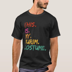 Camiseta Esta é a minha fantasia de Purim Engraçada Judia