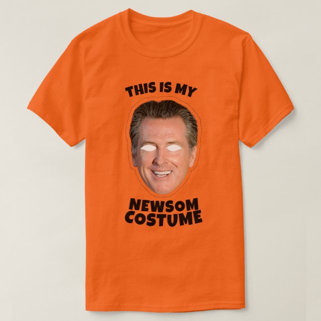 Camiseta Esta é a minha fantasia do Gavin Newsom (Frente do Design)