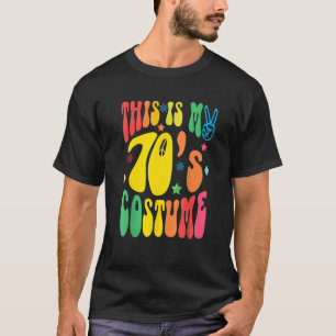 Camiseta Esta é a minha fantasia dos anos 70, Homens do est