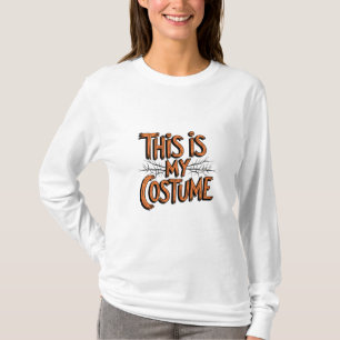 Camiseta Esta é a minha fantasia Halloween