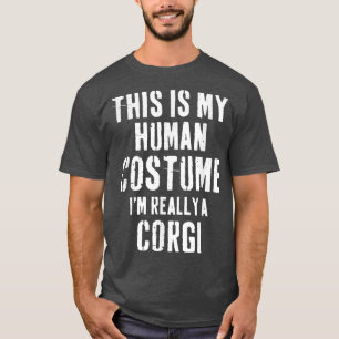 Camiseta Esta é a minha fantasia humana Corgi Gift