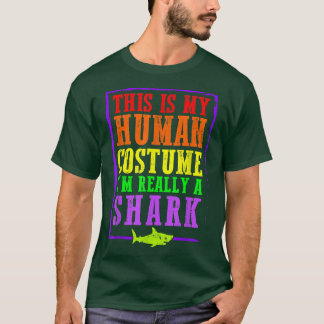 Camiseta Esta é a minha fantasia humana. Eu sou mesmo um ar