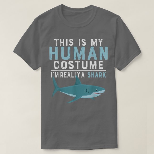 Camiseta Esta é a minha fantasia humana. Eu sou mesmo um ar (Frente do Design)