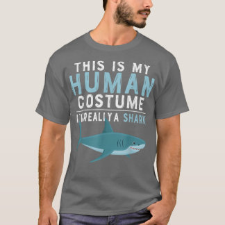 Camiseta Esta é a minha fantasia humana. Eu sou mesmo um ar