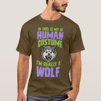 Camiseta Esta é a minha fantasia humana. Eu sou mesmo um fa