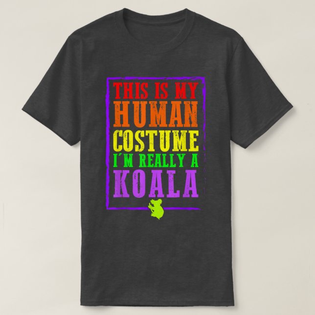 Camiseta Esta é a minha fantasia humana. Eu sou mesmo um Ha (Frente do Design)