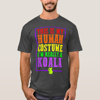 Camiseta Esta é a minha fantasia humana. Eu sou mesmo um Ha