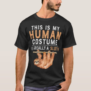 Camiseta Esta é a minha fantasia humana. Eu sou mesmo um Ha