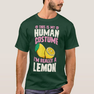 Camiseta Esta é a minha fantasia humana. Eu sou mesmo um Li