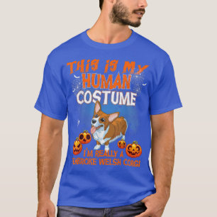 Camiseta Esta é a minha fantasia humana. Eu sou mesmo um Pe
